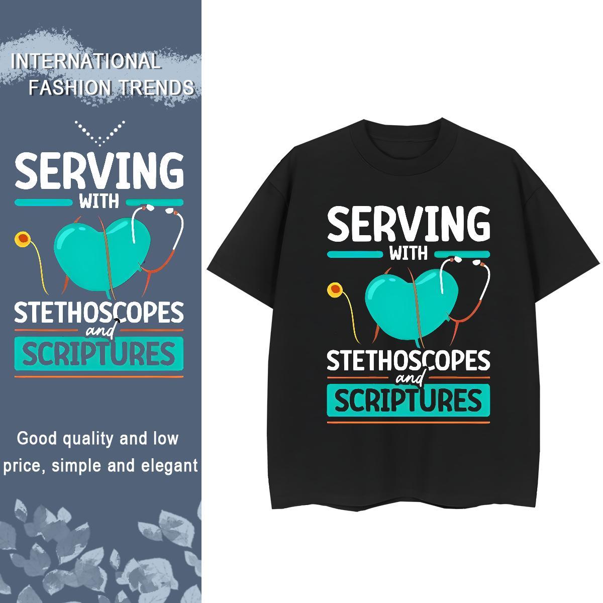 Wholesale Women Tshirts 230g Pure Cotton heart Street Casual T-Shirts Breathable Cartoon Printing L-4XL Clothings