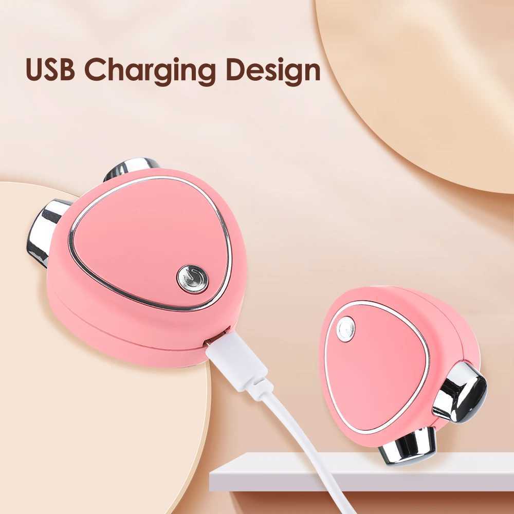 Mini EMS Electric Face Lift Roller Massager 3D Micro Current Sonic Vibration Facial Lifting Skin Firming Massage Beauty Devices CL240824
