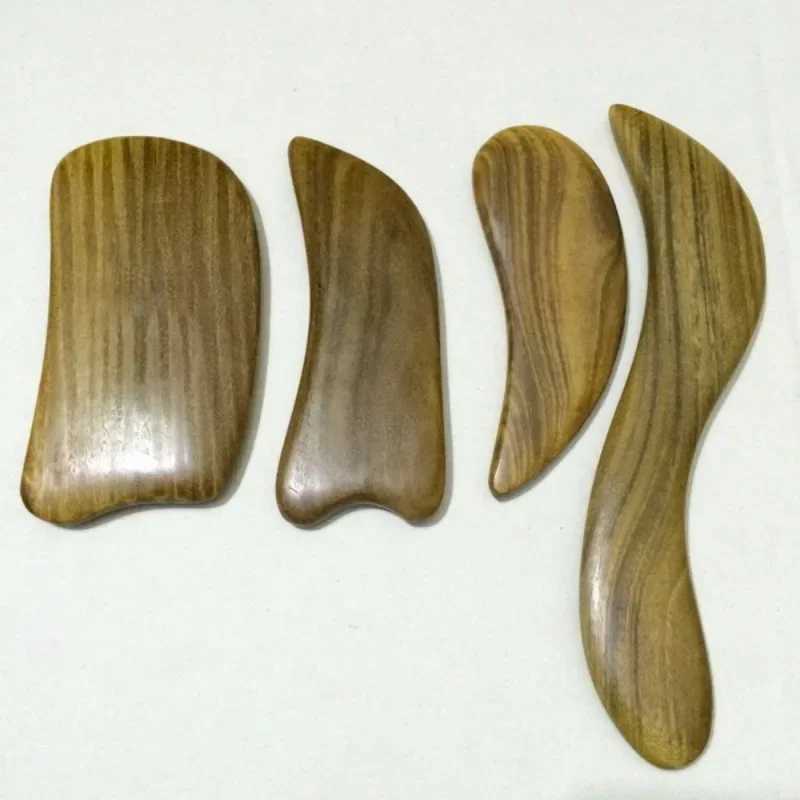 1PC Sandalwood Gua Sha Board Massage Scraper Guasha Plates Slimming Guasha Body Care Massage Tool CL240824