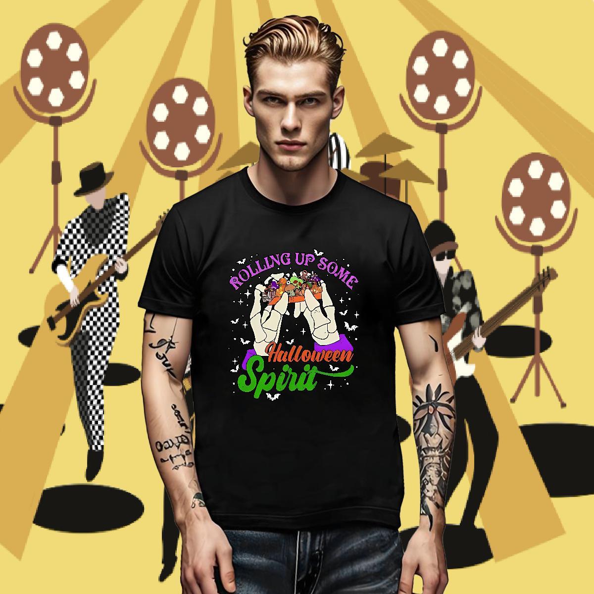 Casual New Tshirts halloween Beach 100% Cotton 230g Clothings Round Neck Short Sleeve Cool T-Shirts Cartoon Print