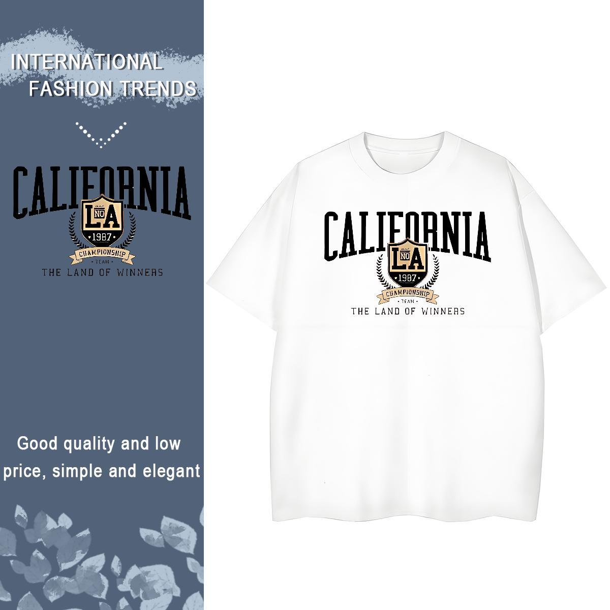 Lady Womens Tshirts 230g Pure Cotton letter Casual Beach T shirt Crew Neck Breathable Cartoon Anime Tees