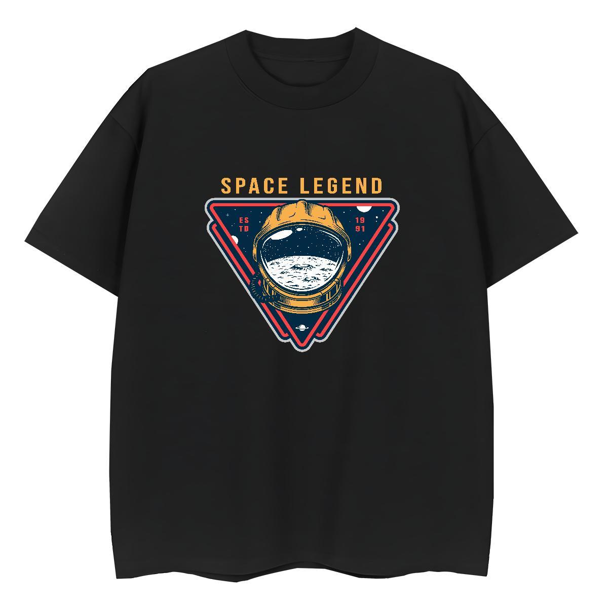 Free Shipping Unisex Tshirts 230g 100% Cotton outer space Hip Hop Street Woman T Shirts Crew Neck Custom Printing Top Tees