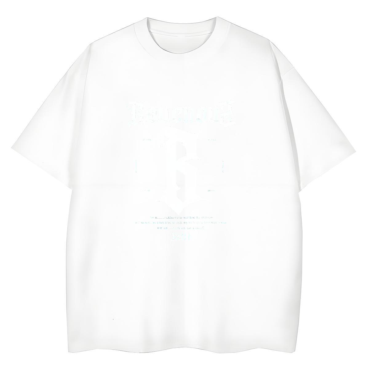 Loose fit Women Tees 100% Cotton 230g letter Hip Hop Street T-Shirts Short sleeve Soft Custom Printing Tops