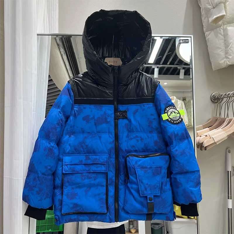 Women's Down Parkas Women Print Down Jacket New Casual Style White Duck Down Jackets Autumn Winter Coats And Parkas Female Outwear Y24082461KI