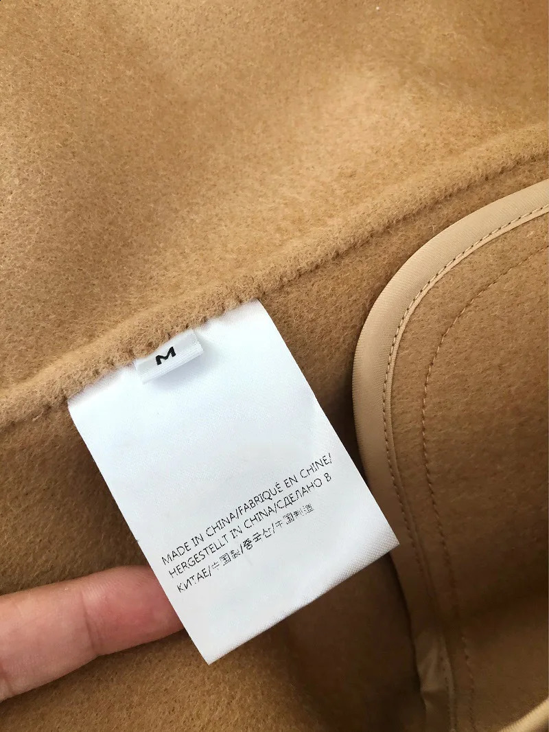 Top Doublefaced Wool 90 Cashmere 10 Women Contour Woolen Long Coat Ladies est Winter Thicker Sofe Warmer Outerwear 240823