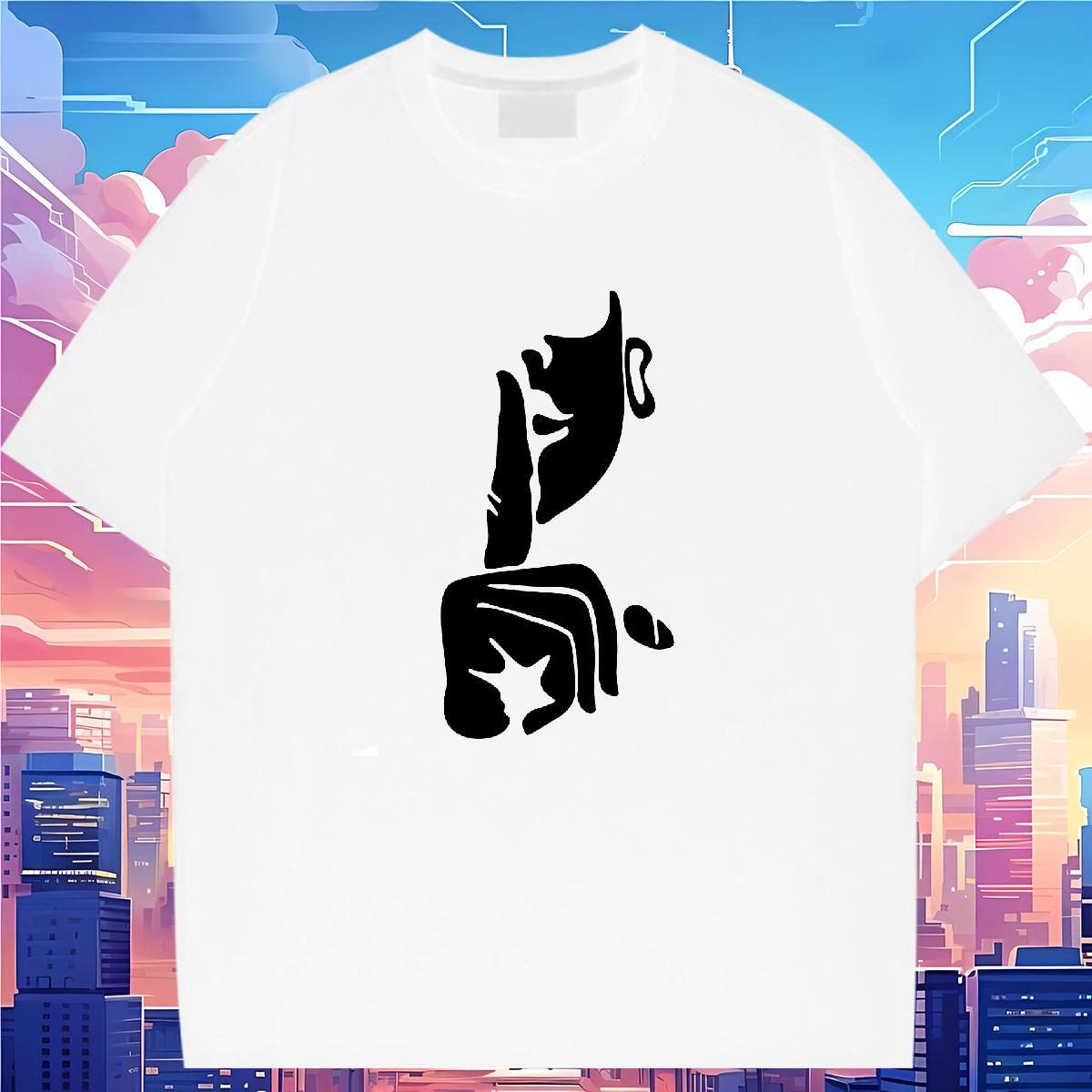 Free Shipping Woman Tshirt 230g 100% Cotton painting Outdoor Woman T Shirts Short Sleeve O-Neck Black White Wear