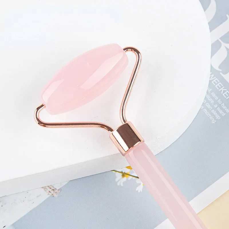 Pink Gua Sha Roller Massager Rose Scraping Facial Skin Beauty Care Resin Guasha Board for Body Scraping Face Massage Tool Set CL240824