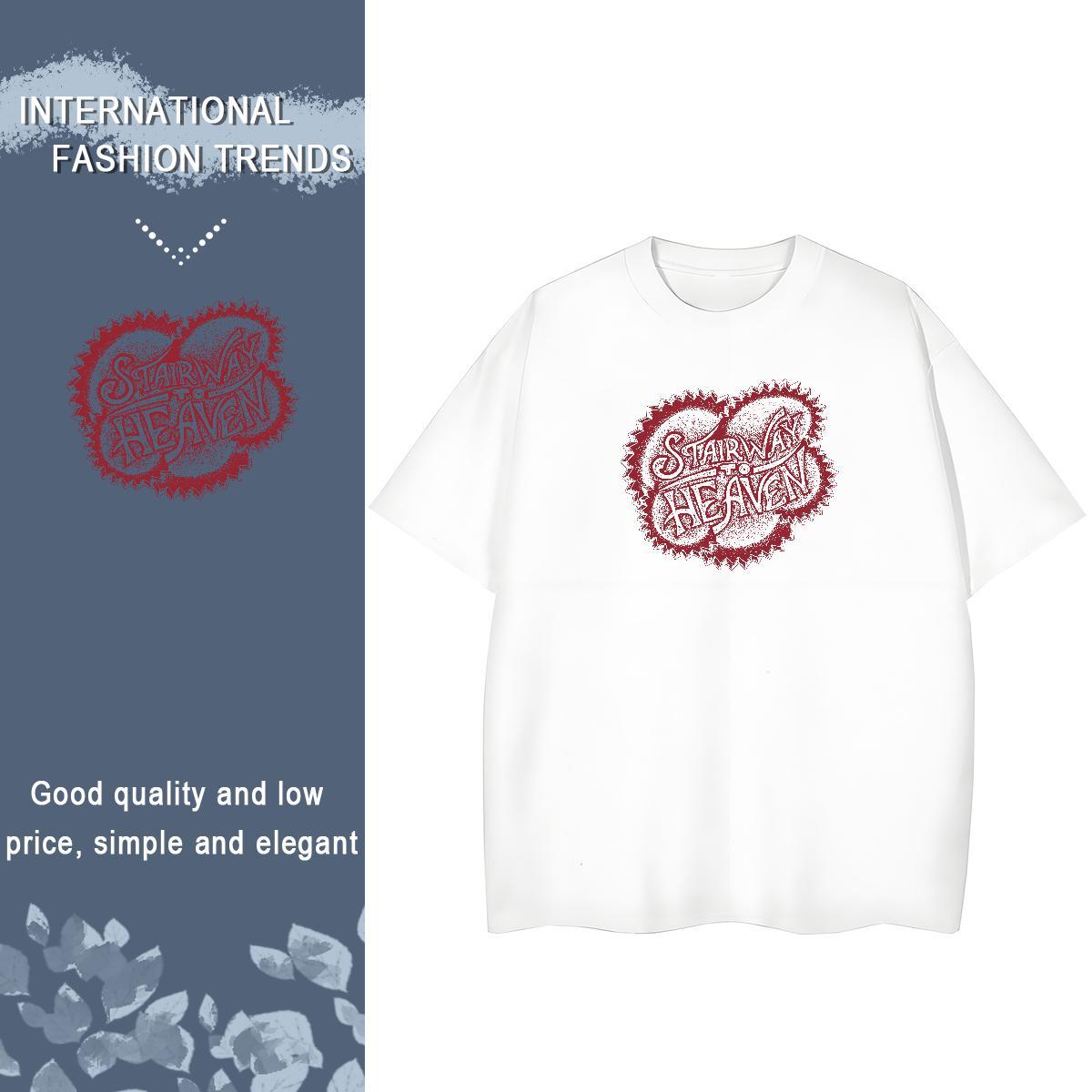 Nice Tshirt for Man Woman 230g Pure Cotton letter High Street Hip Hop Women T Shirts O Neck Short Sleeves Skull Top Tees