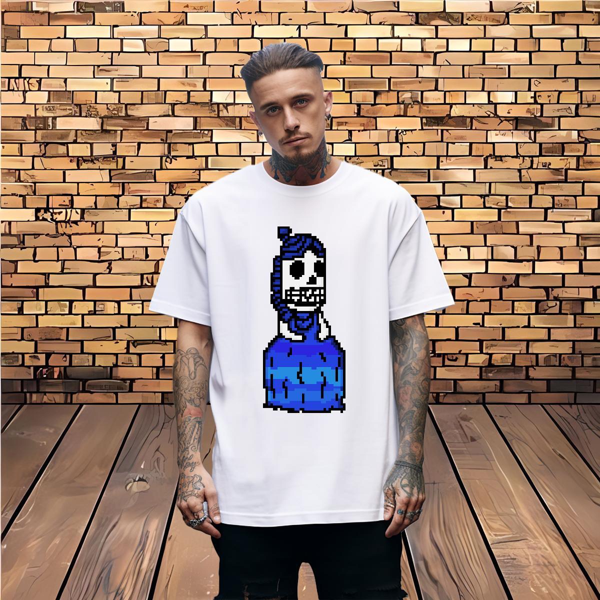 Loose T shirt 100% Cotton 230g skull Beach Custom Print Plus Size Short Sleeve O-Neck Men Tops Tees New Designer Clothings
