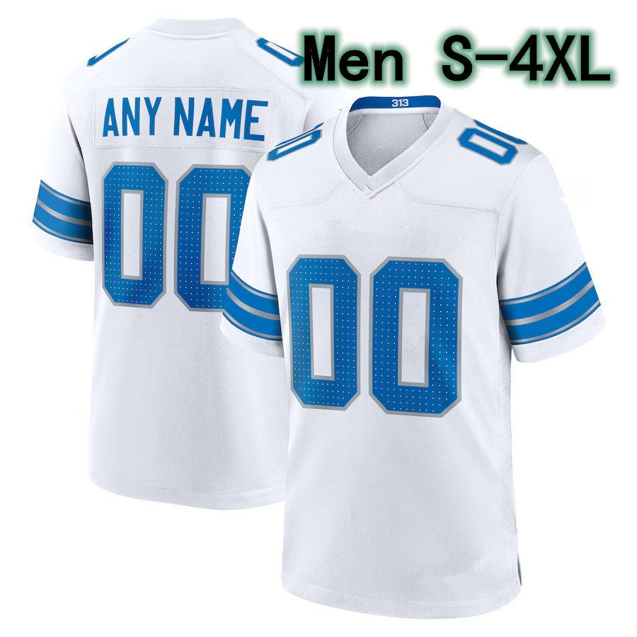 Lions Jersey Jahmyr Gibbs Jack Campbell Jared Goff Sam Laporta Amon-Ra St Brown Dan Campbell Penei Sewell Barry Sanders Jameson Williams David Montgom