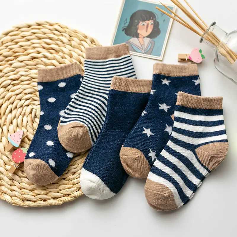 5Pairs Childrens Socks Summer Cotton Cartoon Animal Baby Socks Carrot Girls Mesh Cute Newborn Boy Toddler Kids Socks CL240824