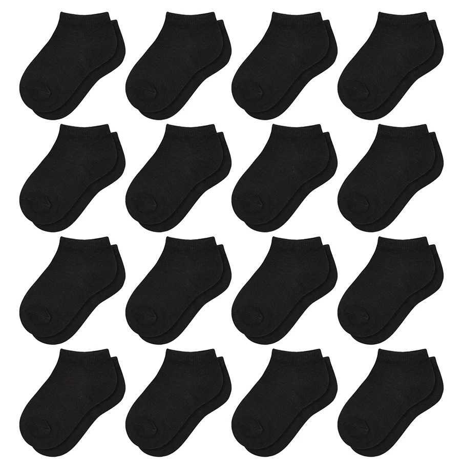 16 Pairs Ankle Socks - Toddler Low Cut Socks - for 1-13 Years Boys Girls School Socks CL240824