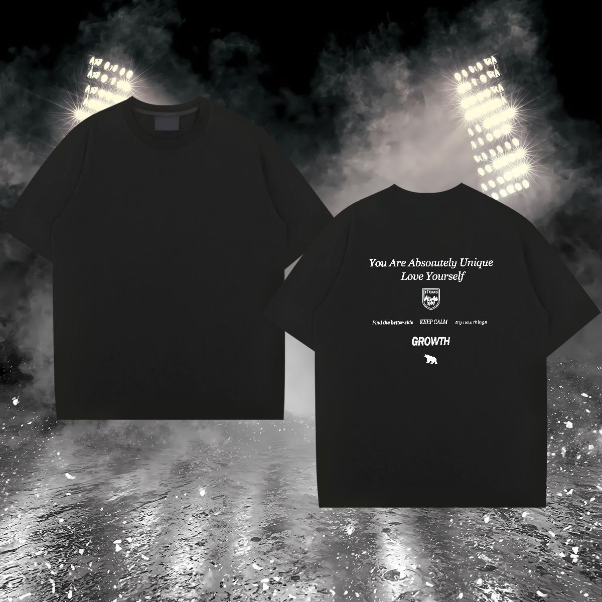 Cool Man T Shirts 230g Pure Cotton letter Street Wear Oversized O Neck Short Sleeves Couples T Shirts New Designer Tee Shirt