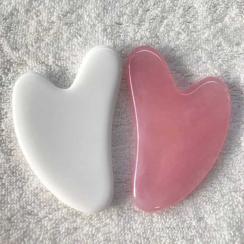 Gua Sha Scraper Board Massagers Natural Resin Jade Stone Guasha Facial Skin Care Beauty Spa Massage Tool For Face Neck Skin Body CL240824