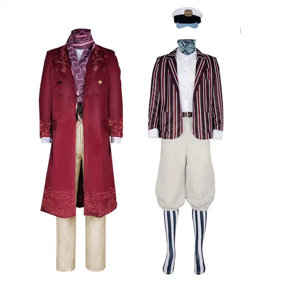 Willy Loompa Oompa disguised chocolate factory cosplay costume mens fancy uniform childrens Halloween party set 240823