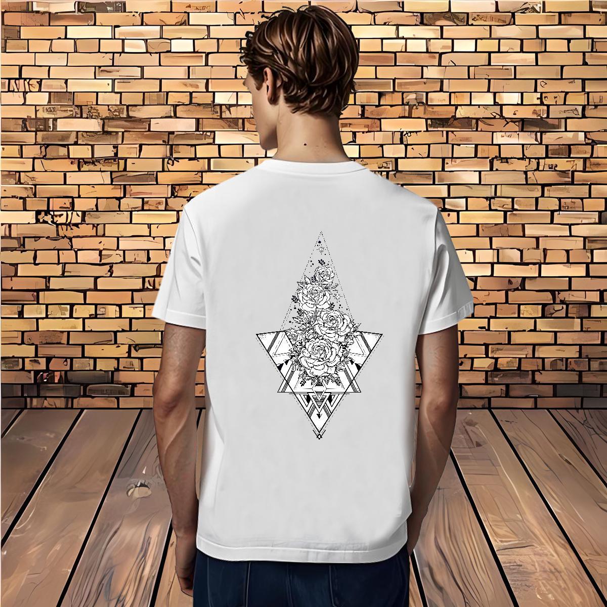 Popular T shirt 230g Pure Cotton eye of the devil Street Oversized 4XL Crew Neck Tshirt for Man Woman Fashion Casual Tshirts