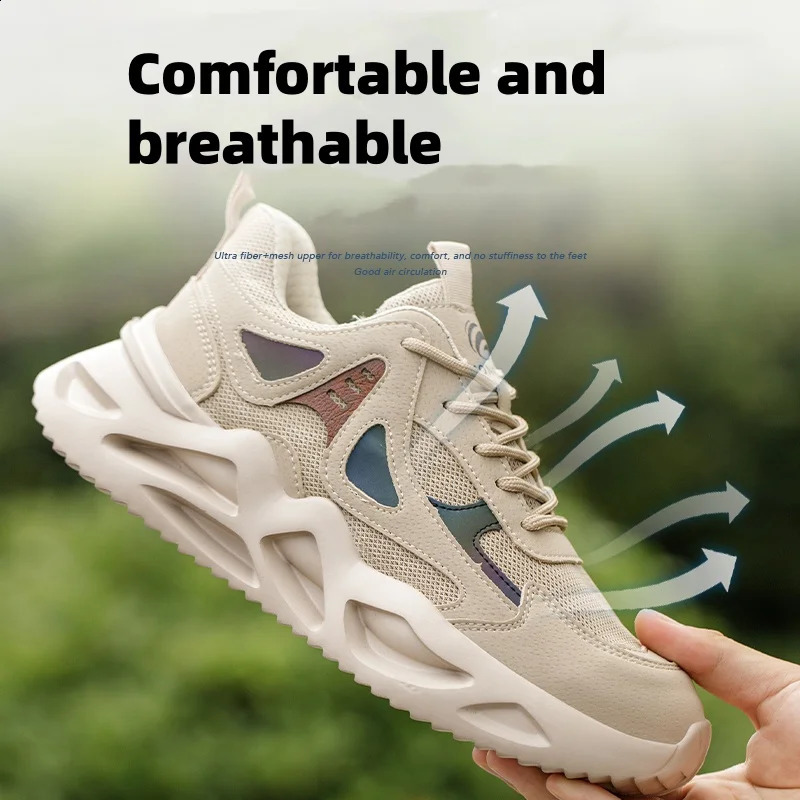 Lightweight Safety Shoes Men Women Work Shoes Steel Toe Cap Working Boots Sneakers Man Women Breathable Shoes Construction Shoes 240822