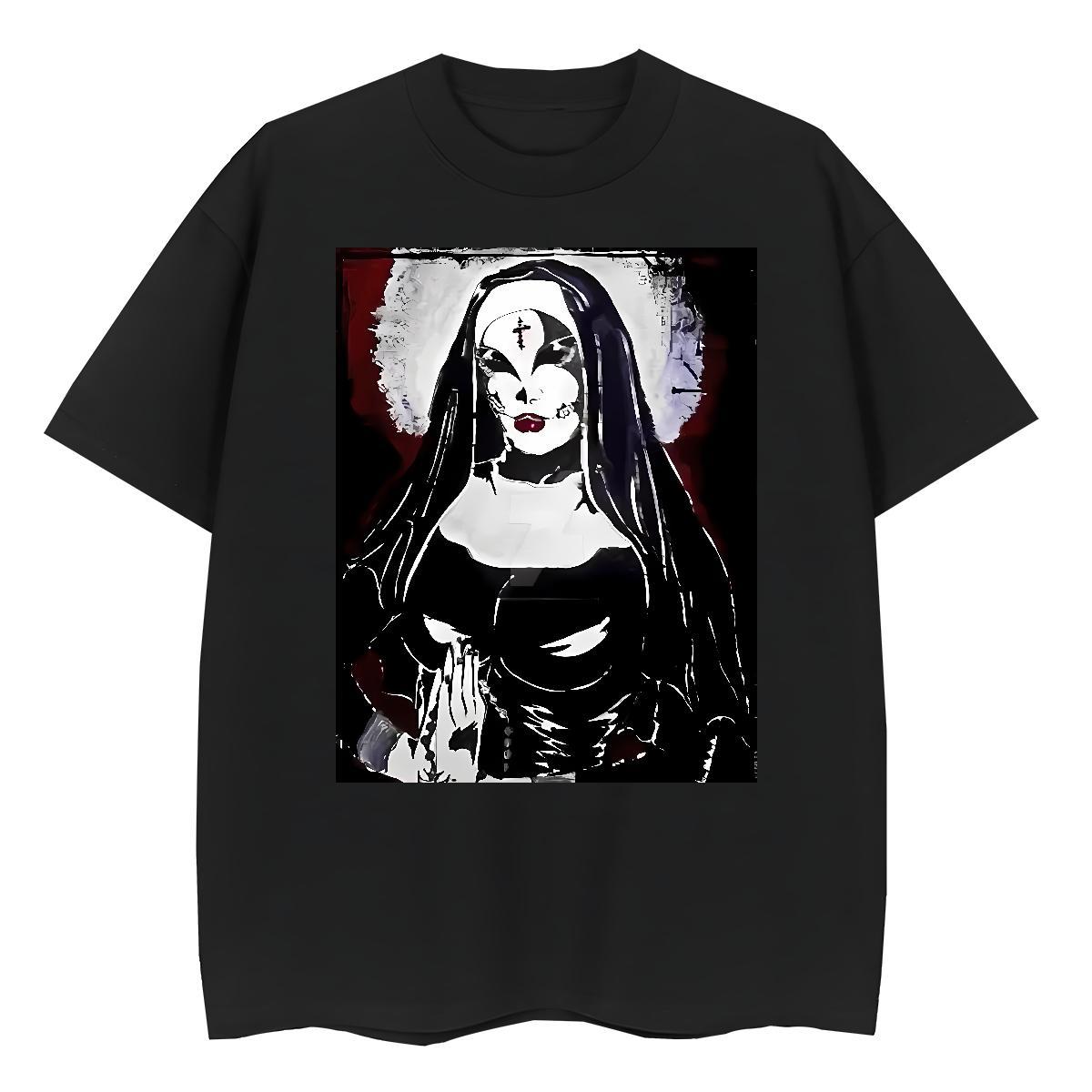 Popular Women Tshirts 230g 100% Cotton nun Daily Wear T-Shirts Comfortable Black Oversized Tees
