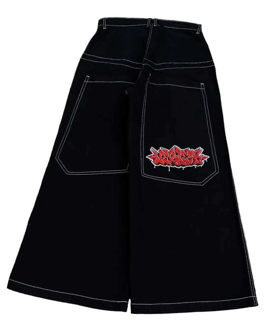 Hip Hop Y2k New Color Wexwear Embroidered Baggy Jeans Streetwear Jeans Men Women High Waist Wide Trouser Harajuku Black Pants X250220
