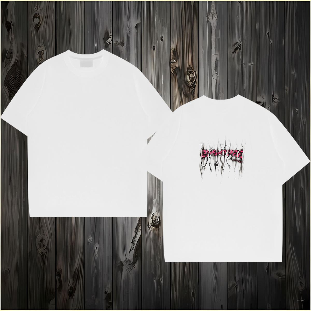 Classic Man T Shirts 230g 100% Cotton letter Spring Summer Custom Anime Pure Cotton Couples T Shirts 2024 New Tops Tees