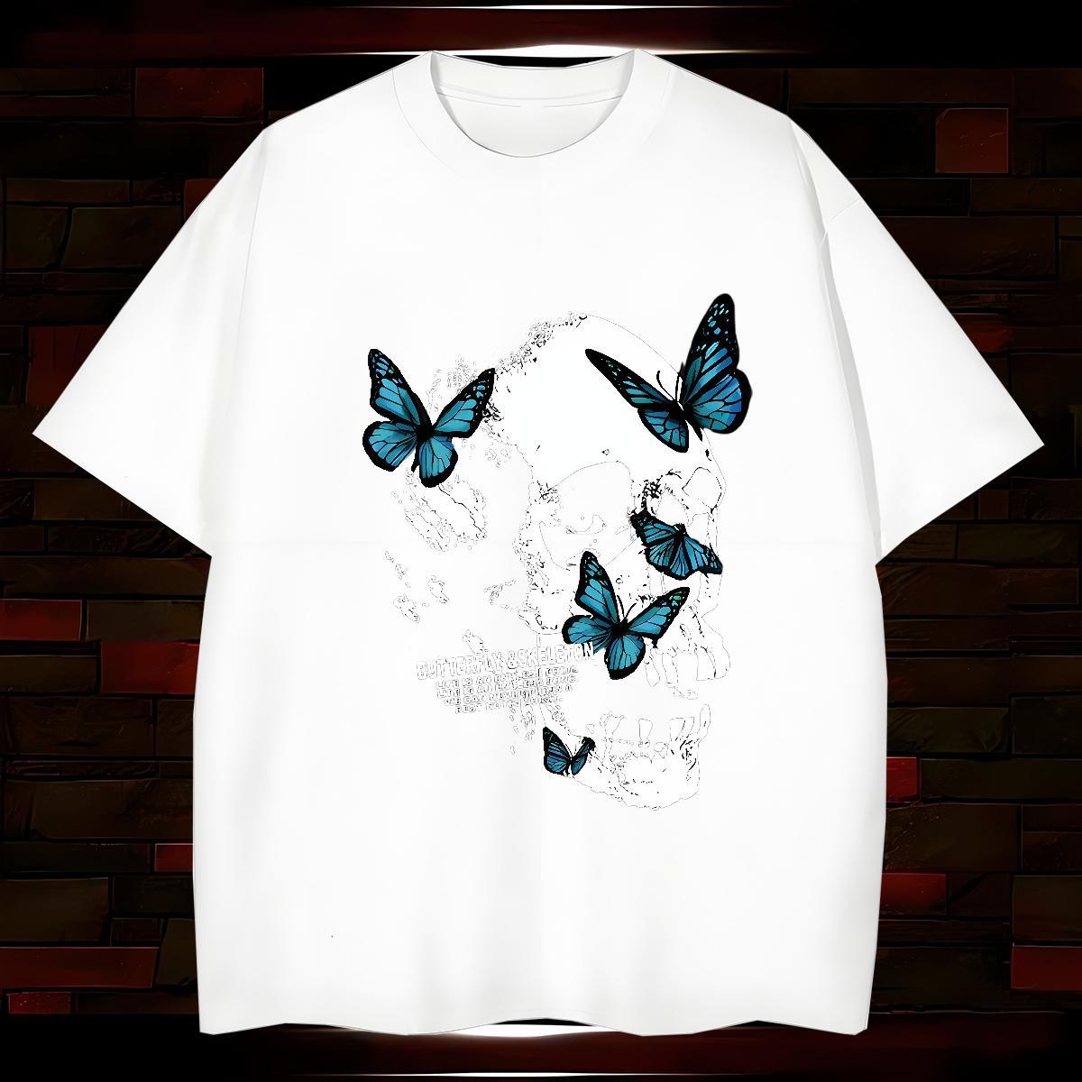 Cool Design Mens T Shirts 100% Cotton 230g skull Street Casual Custom Printed Round Neck Short Sleeve Men Tees New Designer Tops Tees