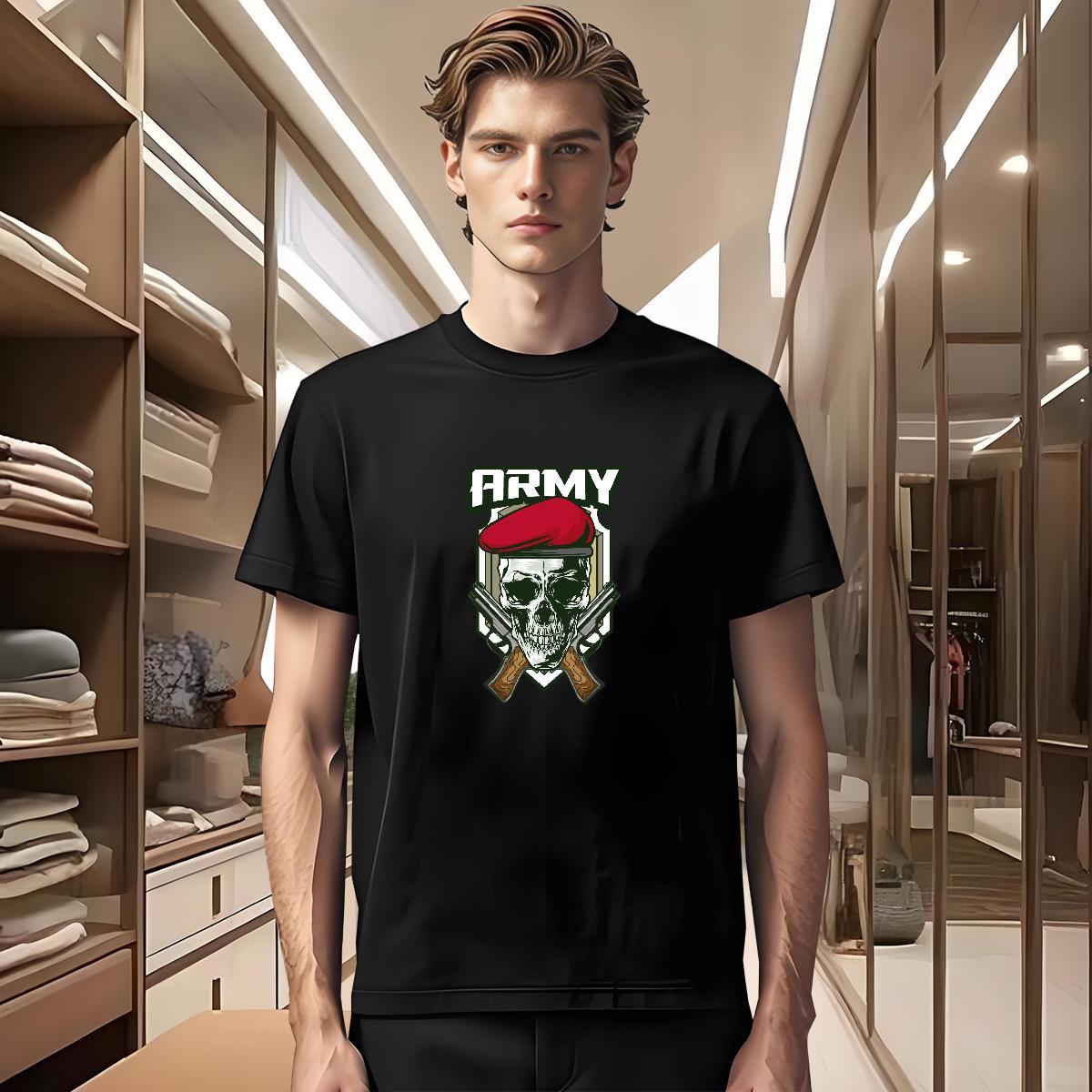Popular Men T Shirts 100% Cotton 230g skull Casual DIY Printed Pure Cotton Tshirts 2024 Summer Wear