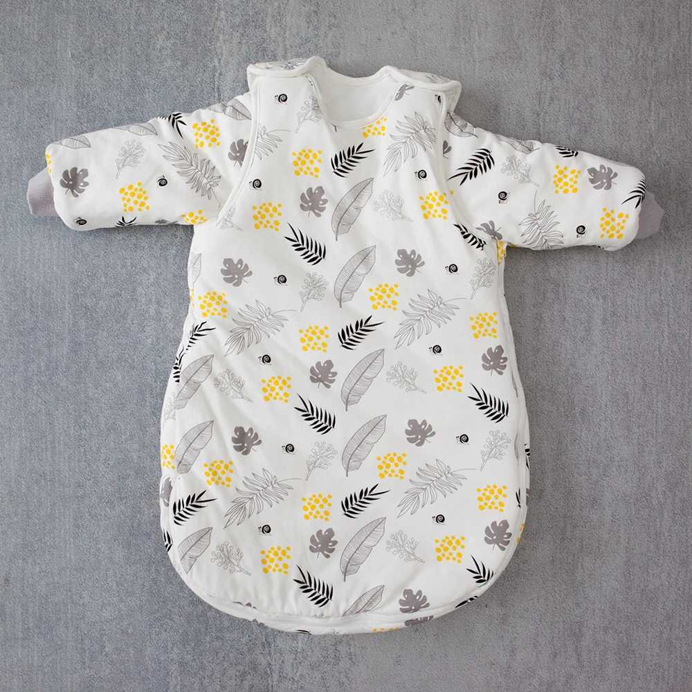 Baby Wearable Blanket Quilt Baby Sleeping Bag For Children Sleepwear Newborns Baby Changing Diaper Detachable Sleeves New M240824