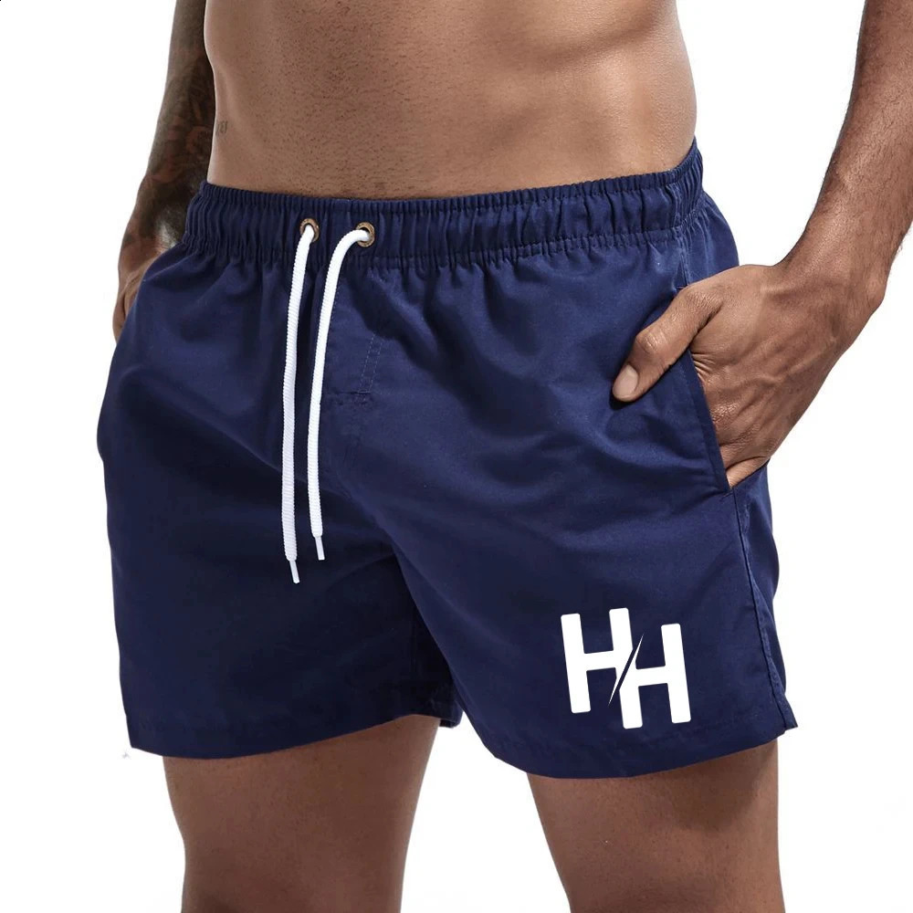 Mens Shorts Summer Print Fashion Pocket Swimming Pants Fitness Leisure Cool Slow Running Beach 240823