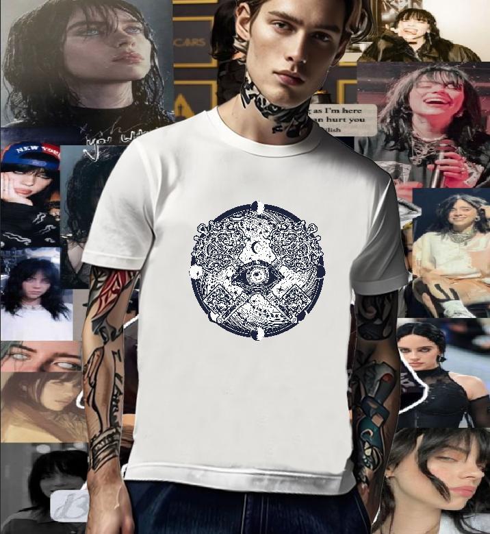 Brand T shirt 230g Cotton eye of the devil Daily Outfit Graphic Round Neck Short Sleeve Men Tshirts Fashion Tees Shirts