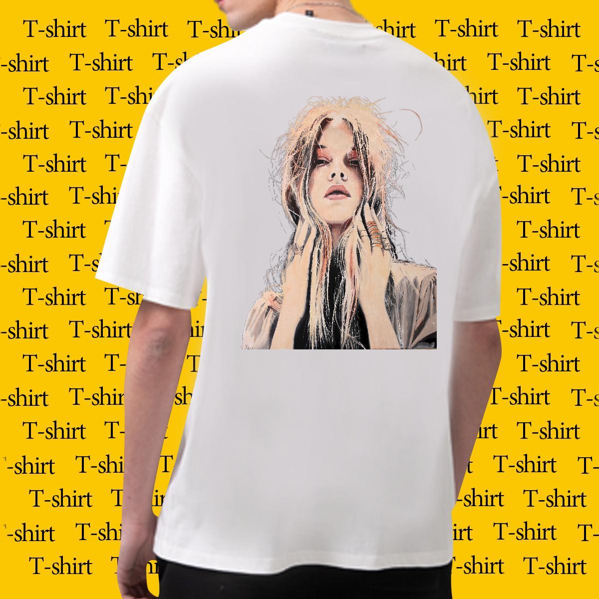 Loose Fit T-Shirts 230g Cotton women Street wear Hip Hop Black White Short Sleeve Soft Couples T Shirts Casual New Tops