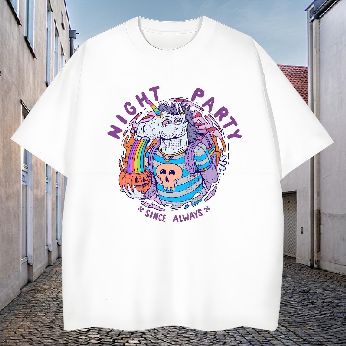Classic T-Shirts for Men 100% Cotton 230g skull Home Outdoor Customized Print Breathable Short Sleeve Men Tops Tees Fashion Design Tshirts