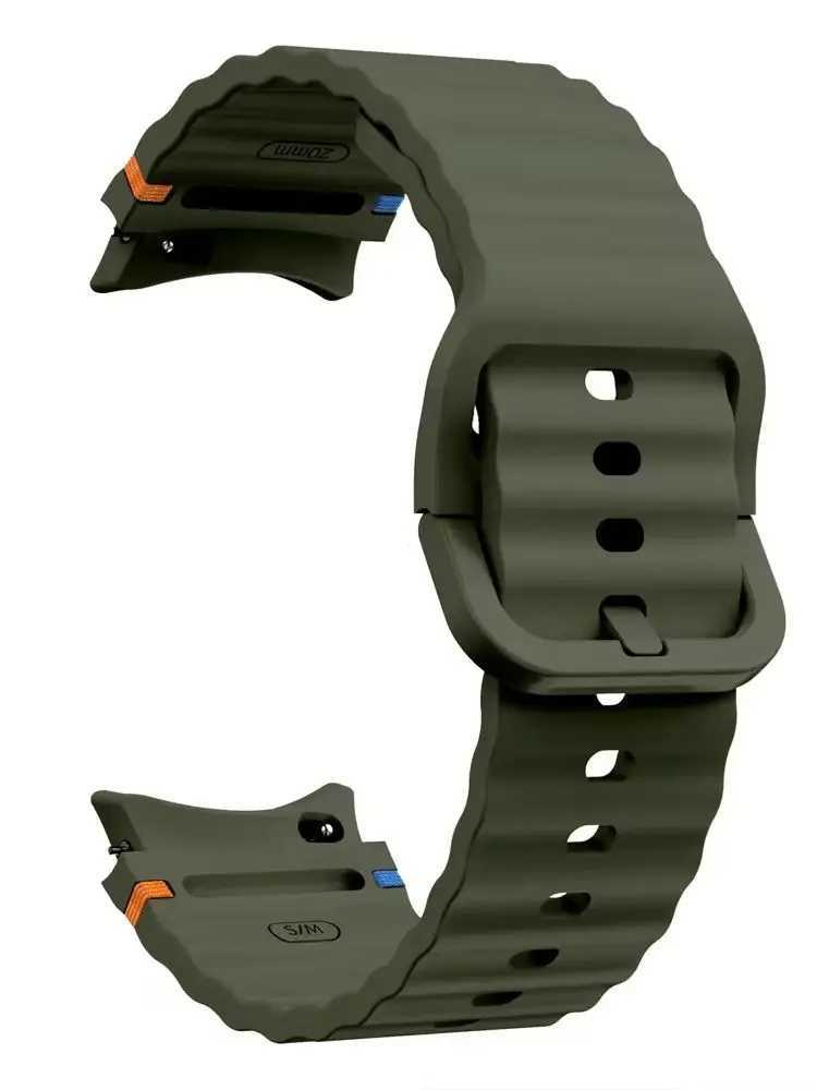 Samsung Galaxy Watch 7 6 5 4 44mm 40mm FE/Pro/Classic Silicone Sports Band Bracelet Correa Galaxy Watch 7 Strap W240824