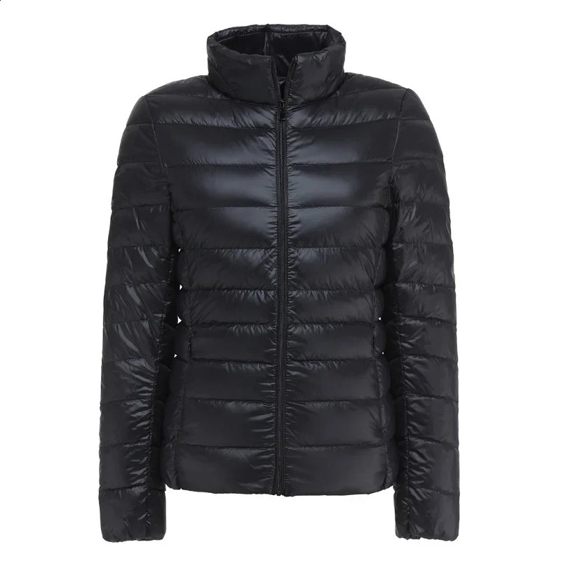 Customized UZZDSS autumn womens ultrathin down jacket 90% white duck hooded WYRF1051968 240823