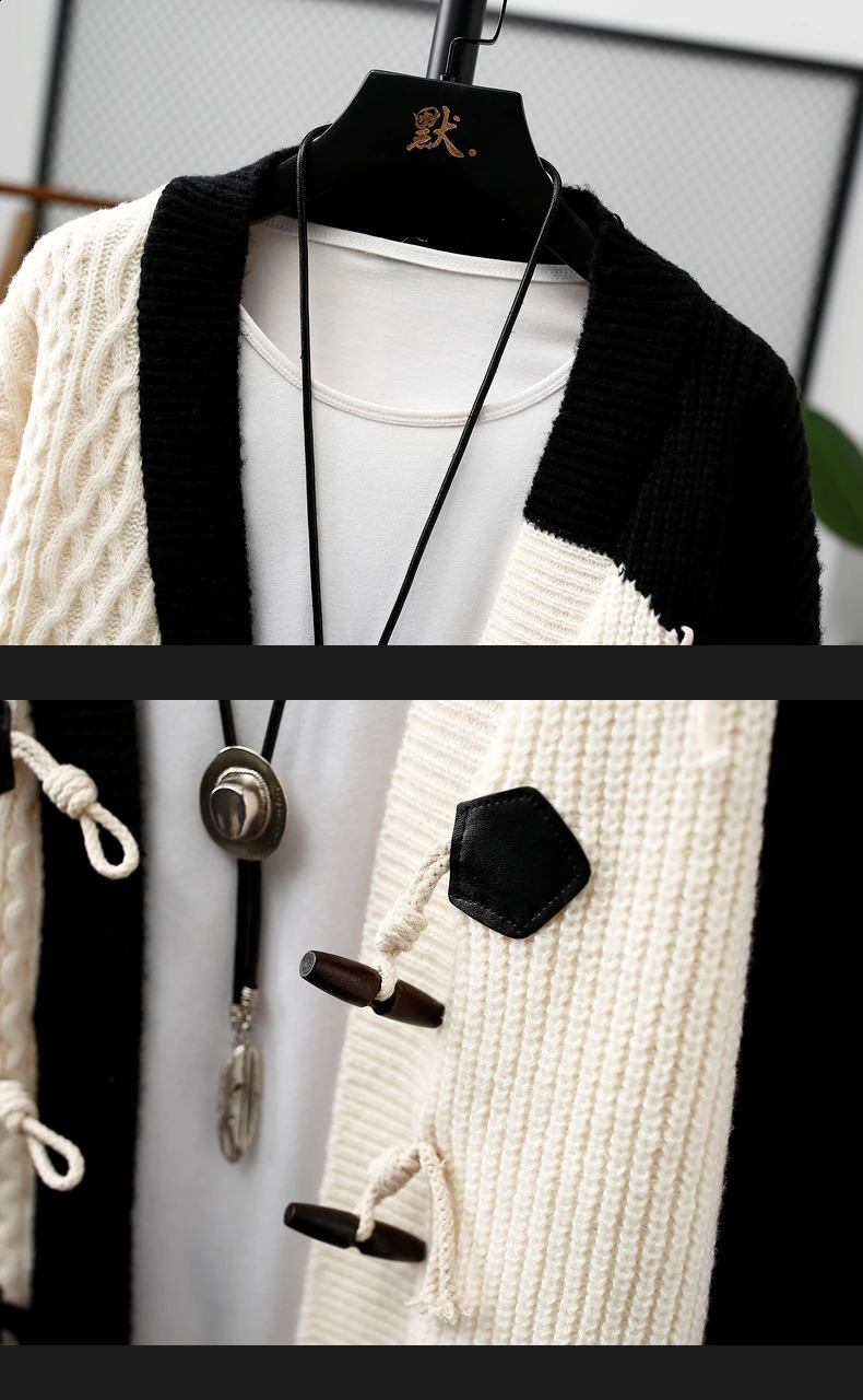 Mens sweater winter letter pattern thick mens student autumn wool size M4XL 240824