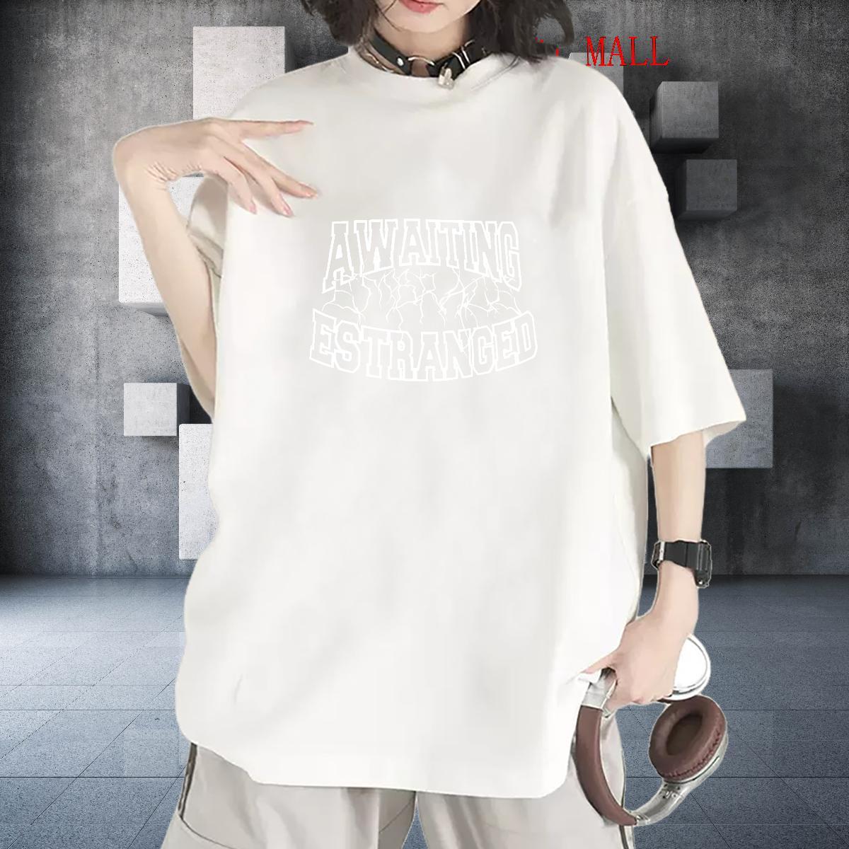 Free Shipping Tshirt for Man Woman 230g 100% Cotton letter Street Wear Womens T Shirts Crew Neck Anime Print Clothes Shirt