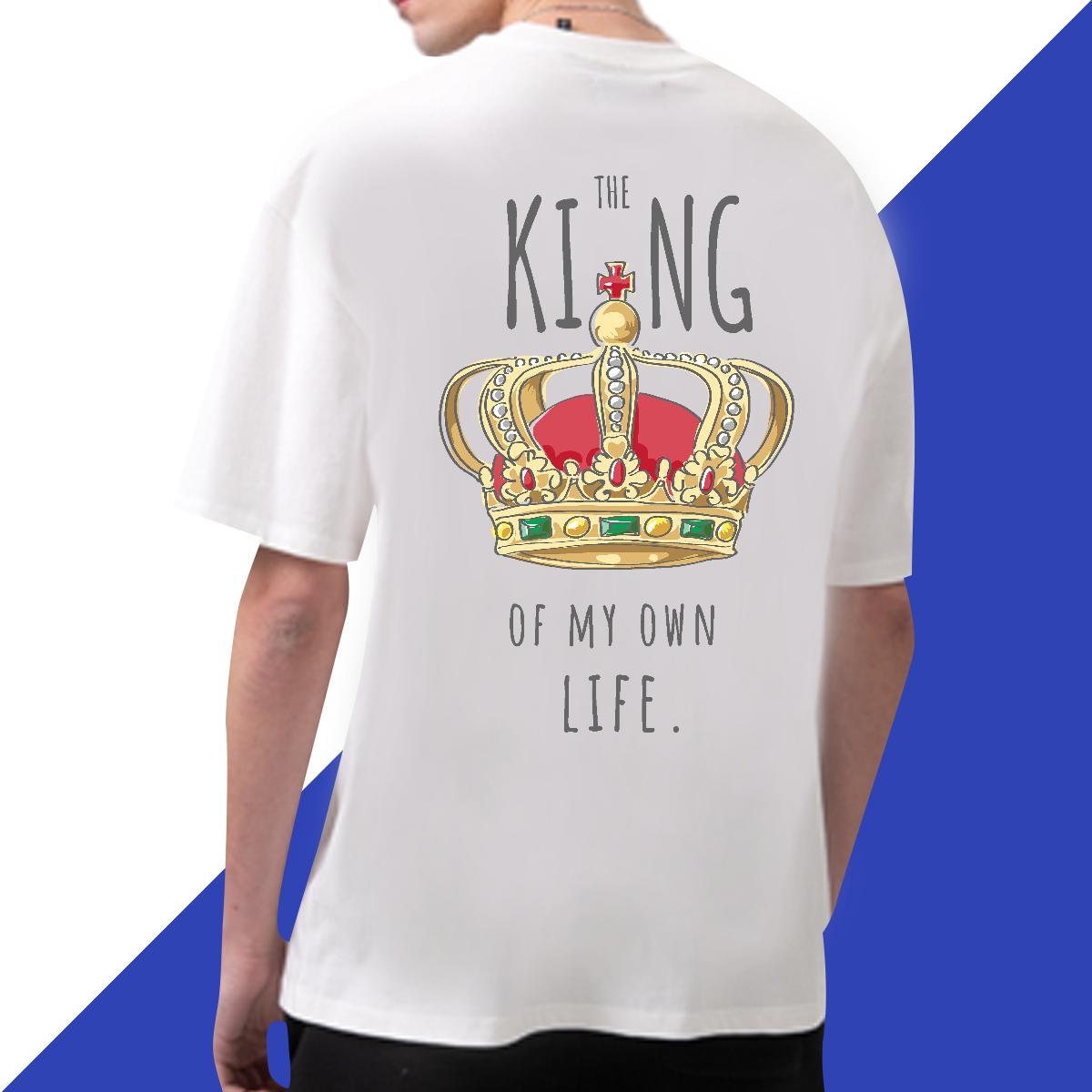 Loose Fit Men T Shirts 230g Pure Cotton letter Street wear Hip Hop Plus Size Cartoon Breathable Soft Men Tops Tees 2024 New Tee Shirt