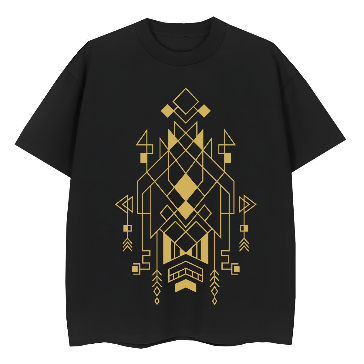 Loose Tshirt for Man Woman 230g 100% Cotton Lines Street Casual T shirt Breathable Short Sleeve Cartoon Anime Clothes
