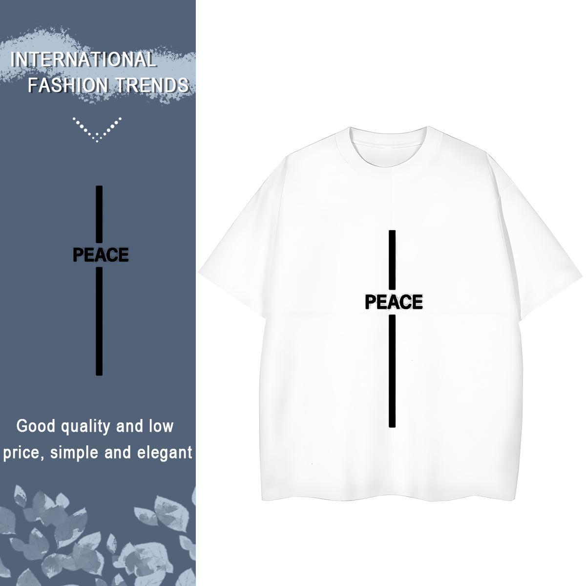Unisex Womens Tshirts 230g Pure Cotton letter Street Woman T Shirts Short Sleeve O-Neck Plus Size Custom Clothings