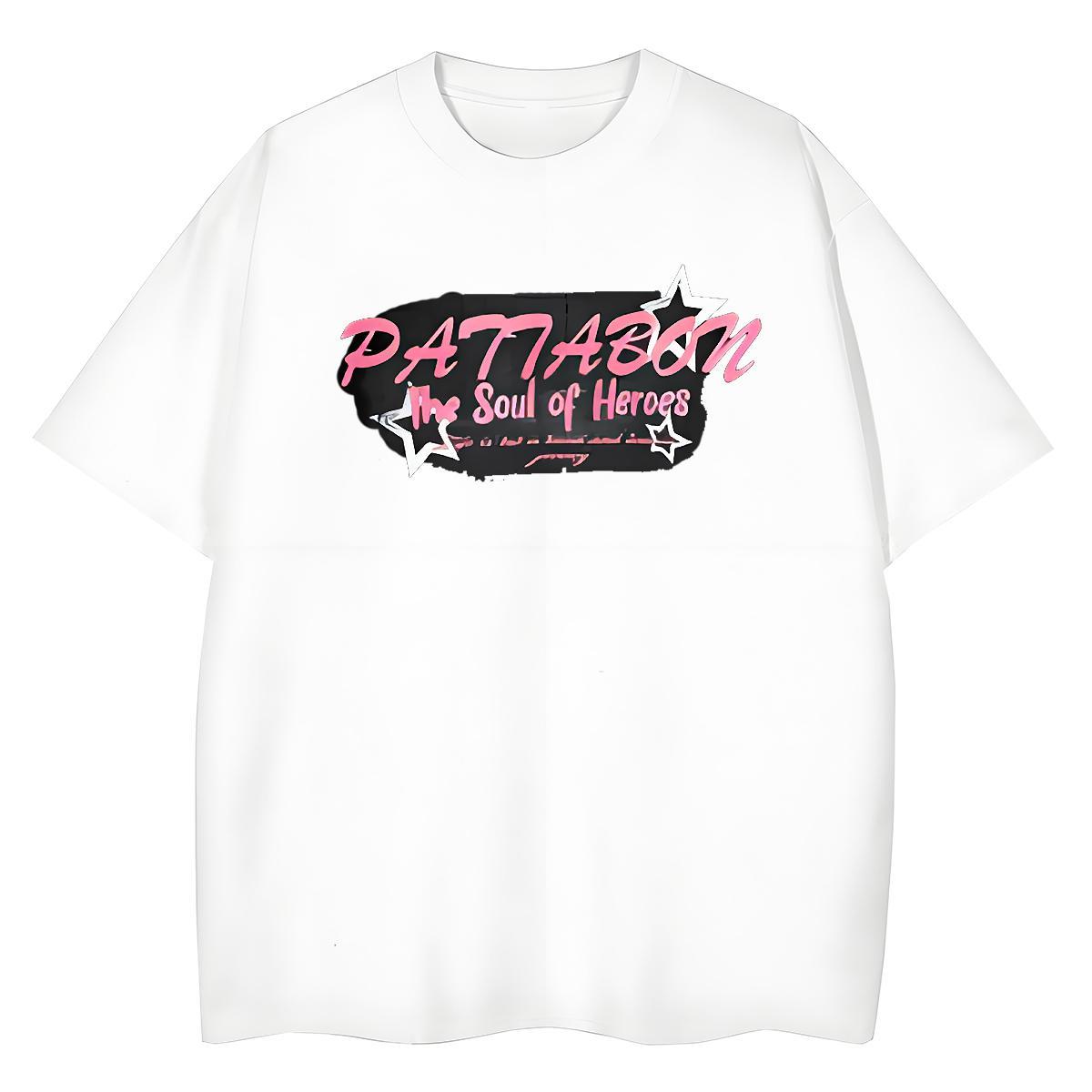 Cool T Shirt For Man 230g Pure Cotton letter Street wear Hip Hop Floral Print Breathable Men Tees 2024 Polos