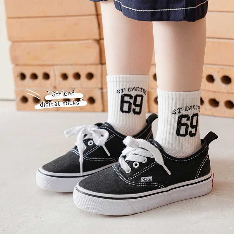 5 Pairs/Lot Spring New Sports Mesh Children Socks Cartoon Design Kids Tube Socks Soft Breathable Cotton Socks For Boys And Girls CL240824