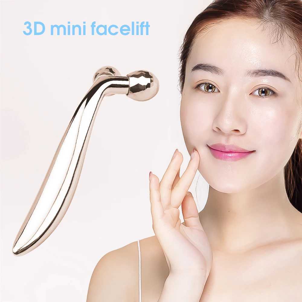 3D Roller Massager Lift Skin Tightening Wrinkle 360 Rotate Thin Face Facial Massage Tool Y Shape Massager CL240824