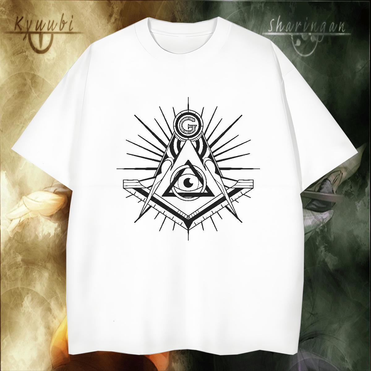 Free Shipping T Shirts Men 230g Pure Cotton eye of the devil Street Casual Custom Big Size Breathable Crew Neck Men Clothes T-Shirt Customized Tee Shi