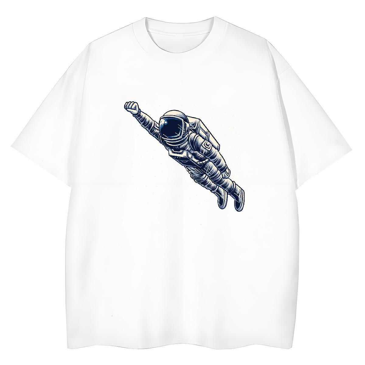 5A Tshirt for Man Woman 230g Cotton universe Home Outdoor Women T Shirts Crew Neck Breathable DIY Anime Printed Tshirts
