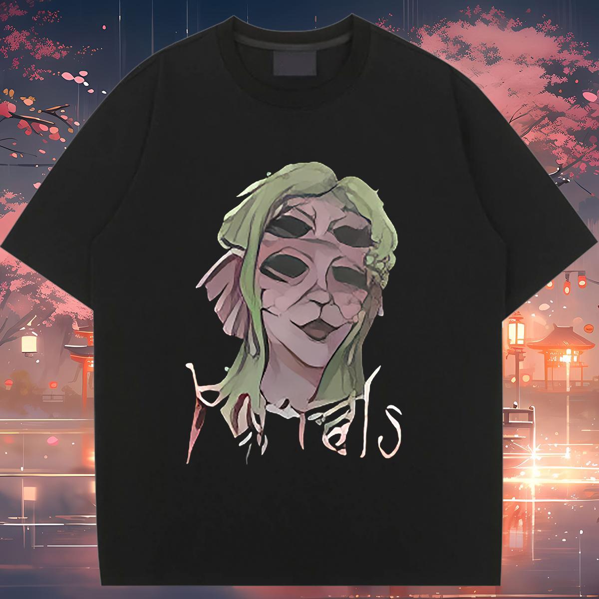 5A Unisex Tshirts 230g 100% Cotton scare Hip Hop Street Womens T Shirts Breathable Soft White Plus Size Tops