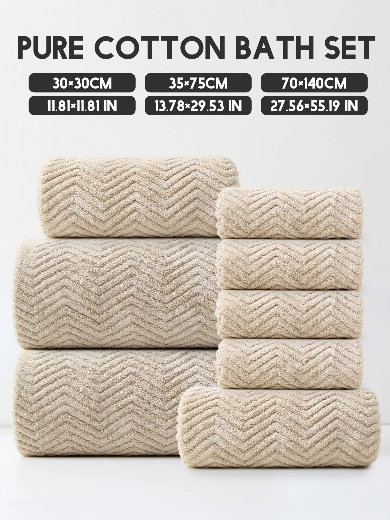 8Pcs 4 Square Towels 2 Towel 2 Bath Towels Coral Fleece Folding Combo Set Can Be Used for Bathroom Bedroom el Outgoing and Other Places 240823