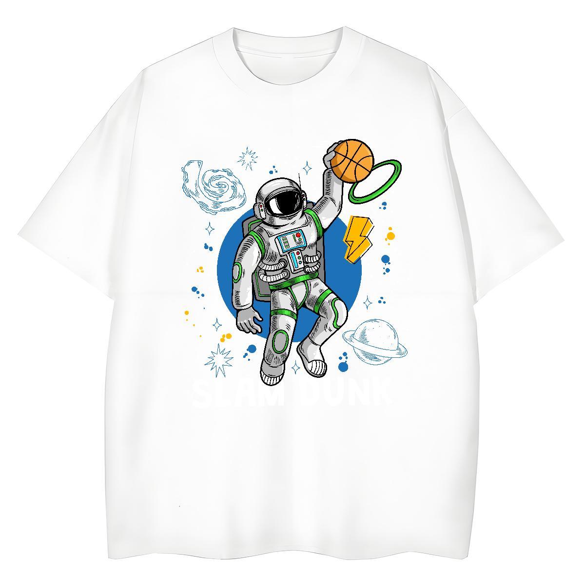 Lady Tshirt for Man Woman 230g Pure Cotton universe Street Wear T-Shirts for Women Crew Neck Graphic Tops Tees