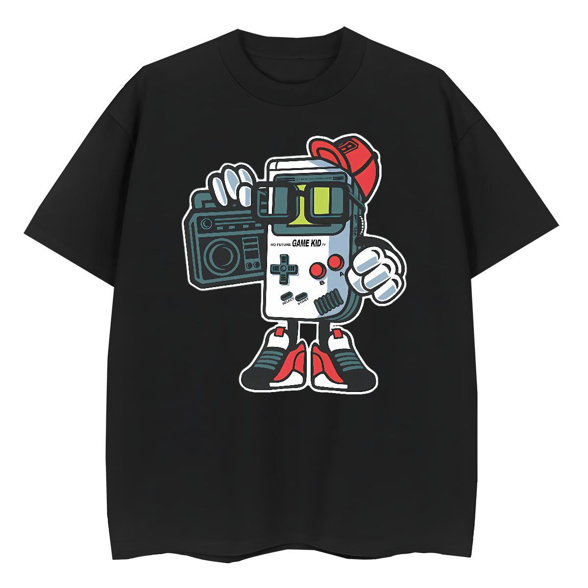Lady Lady T shirt 230g 100% Cotton game Hip Hop Street Woman T Shirts Crew Neck DIY Printed Tops Tees