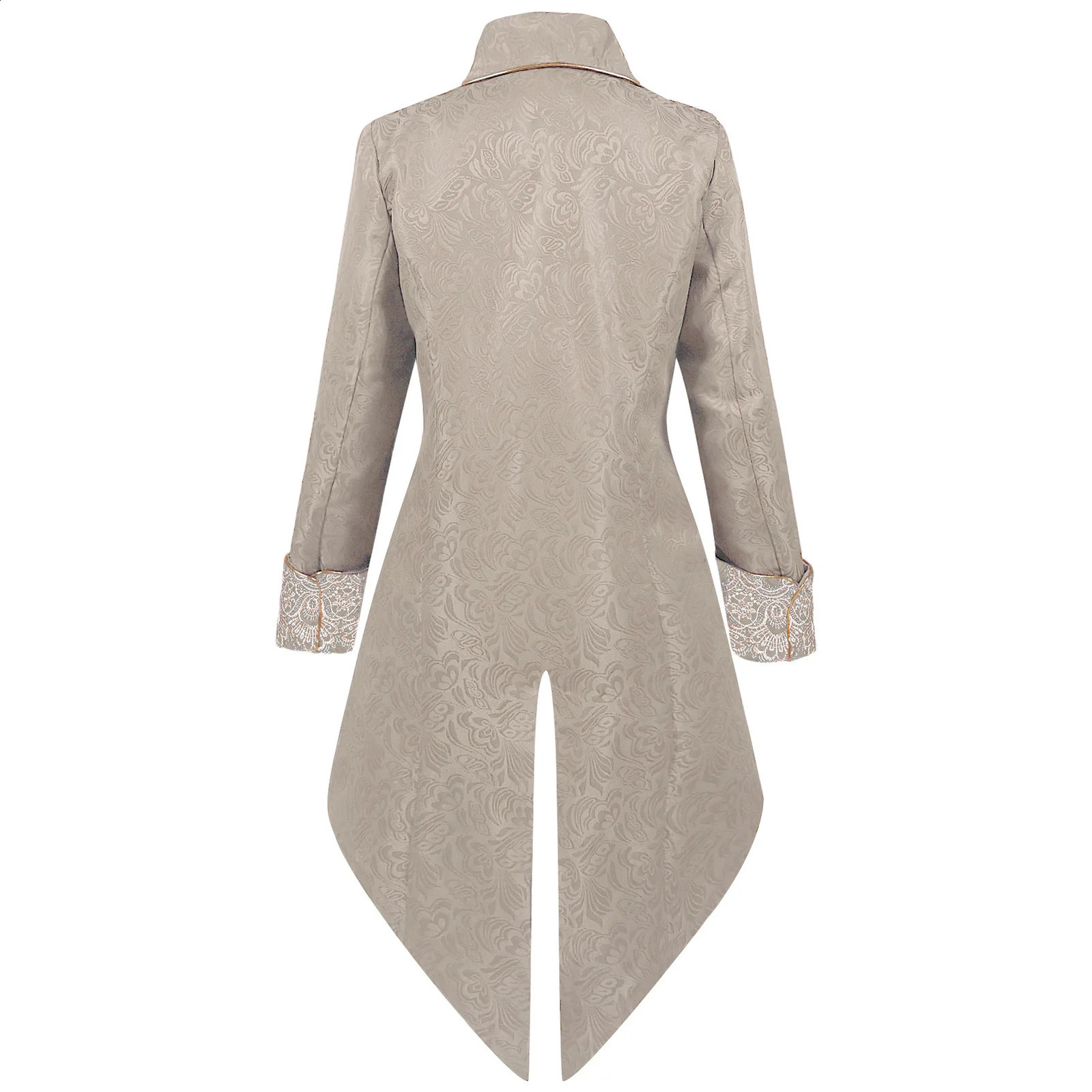 Halloween Mens Steampunk Medieval Jacket Gothic Victorian Frog Coat Uniform 240824