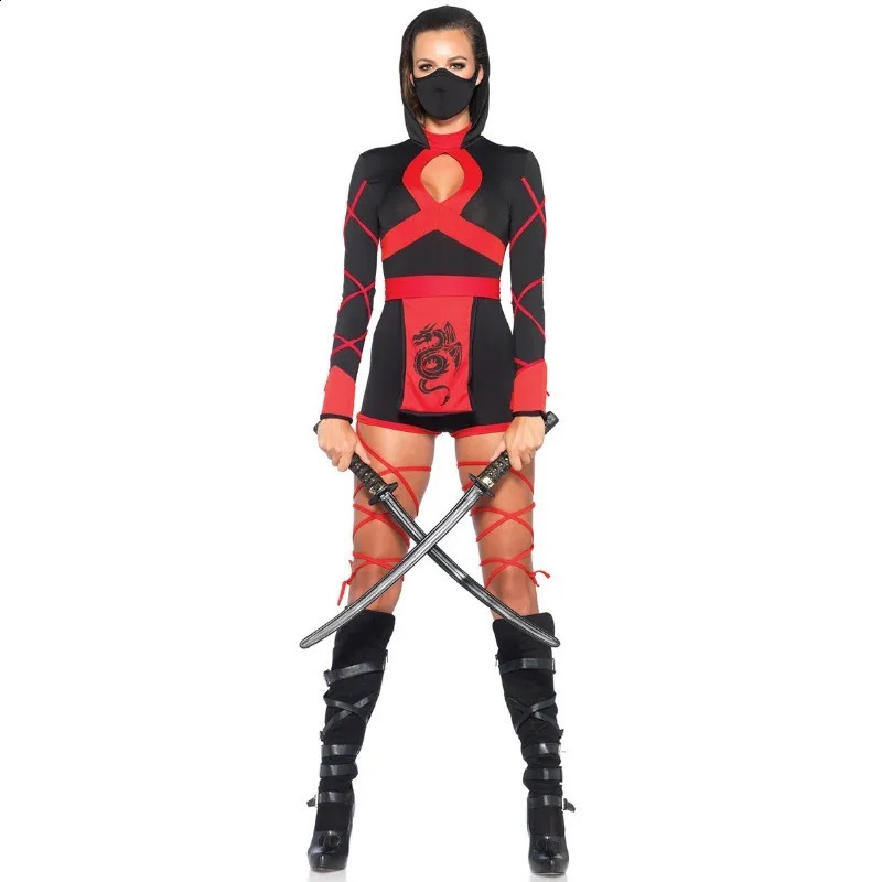 European and American Halloween Womens Costume Role Playing Japanese Ninja Game Uniform w240824