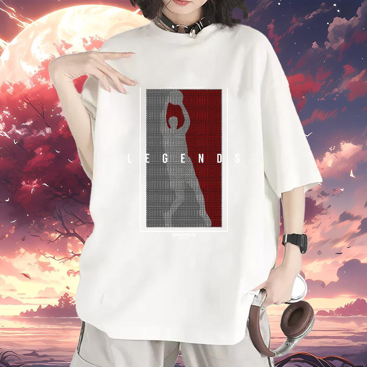Soft Lady T shirt 230g Cotton letter Street T-Shirts for Women O-Neck Short Sleeve Custom Print Oversized Polos